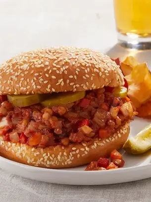 Slow Cooker Lentil Sloppy Joes