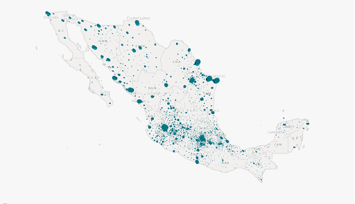 Para observar las diferencias entre los mapas es necesario deslizar las flechas de izquierda a derecha.
