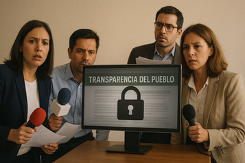 Reporteros contra los bloqueos en el acceso a la Informacíon (AI Gen)
