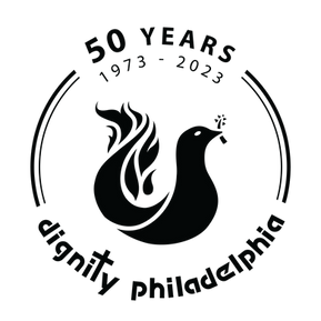Dignity Philadelphia 50 Years - Digital - Black and White with Transparent Background.png