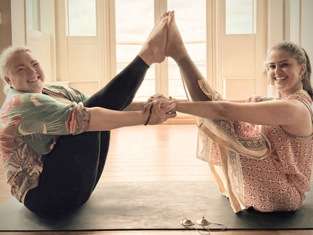 Navasana with a partner