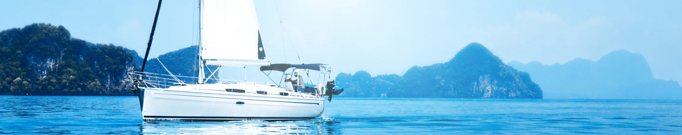 A sailboat reflecting the safety we want to bring through Syba.