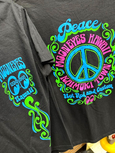 &TEAM　K ワッペンバッジ　LUNÉ MINI FANMEETING Peace Kaimuki Town in Black | MOONEYES HAWAII