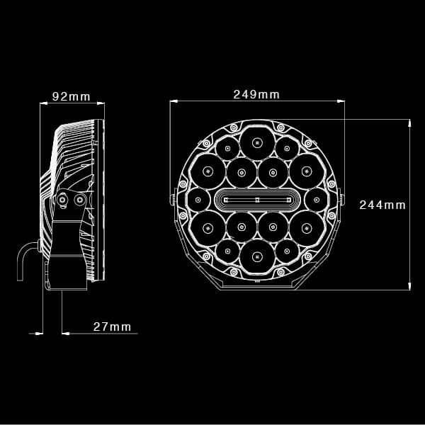 Thumbnail: Ultra Vision Nitro Maxx 180 LED Driving Light