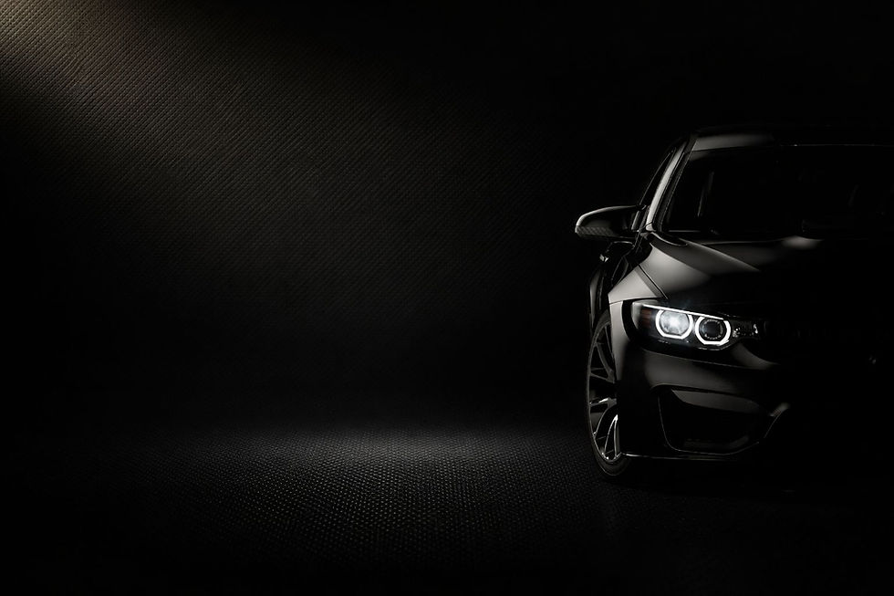 super car nera luxury