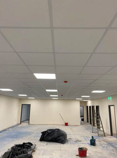 New office fitted out with a new drop ceiling and lighting