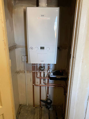 White Logic boiler installed for a domestic customer