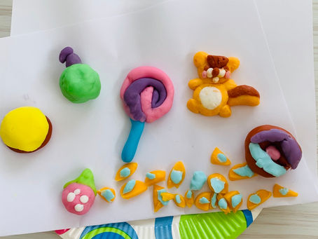 🍭カラー粘土遊び🍩