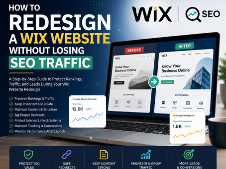Wix website redesign