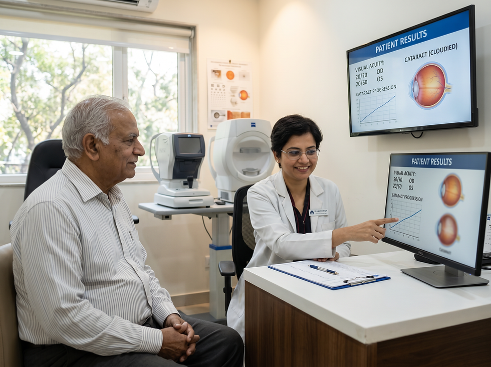 When cataract surgery is needed, clinical evaluation at Amivision