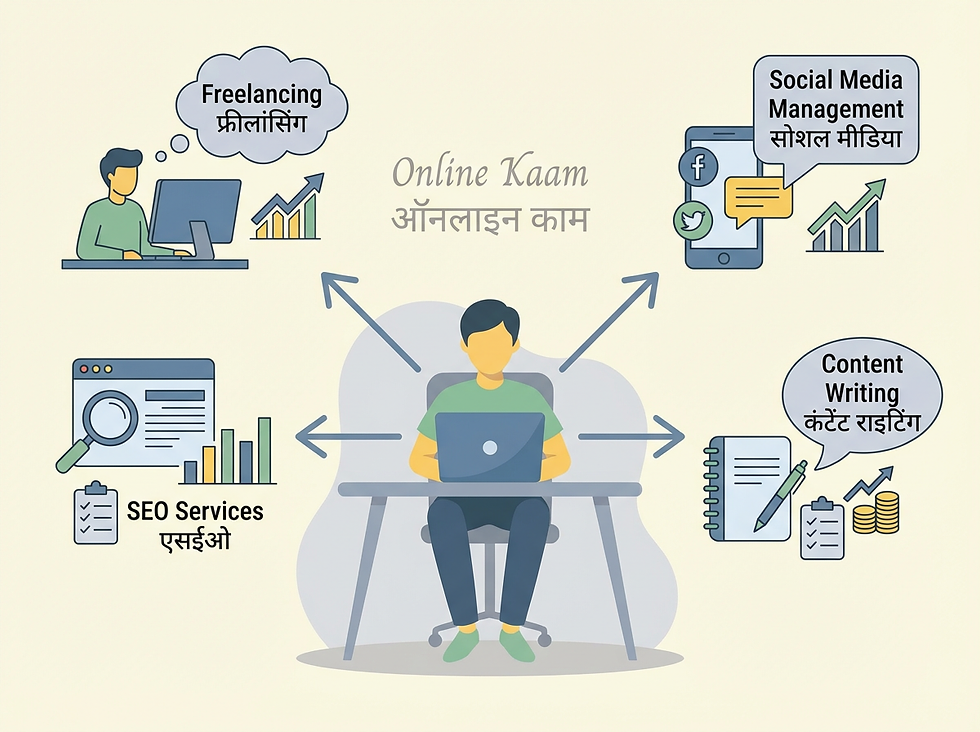 Multiple options to earn online in hindi