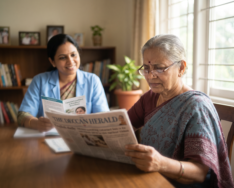 Poor vision due to cataract