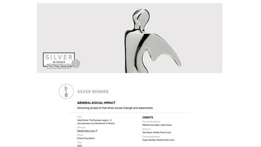 Telly Award Media Poets Gala Drama The Runway Legacy