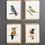 Thumbnail: Greeting Cards - Bird Paintings - Lot 3