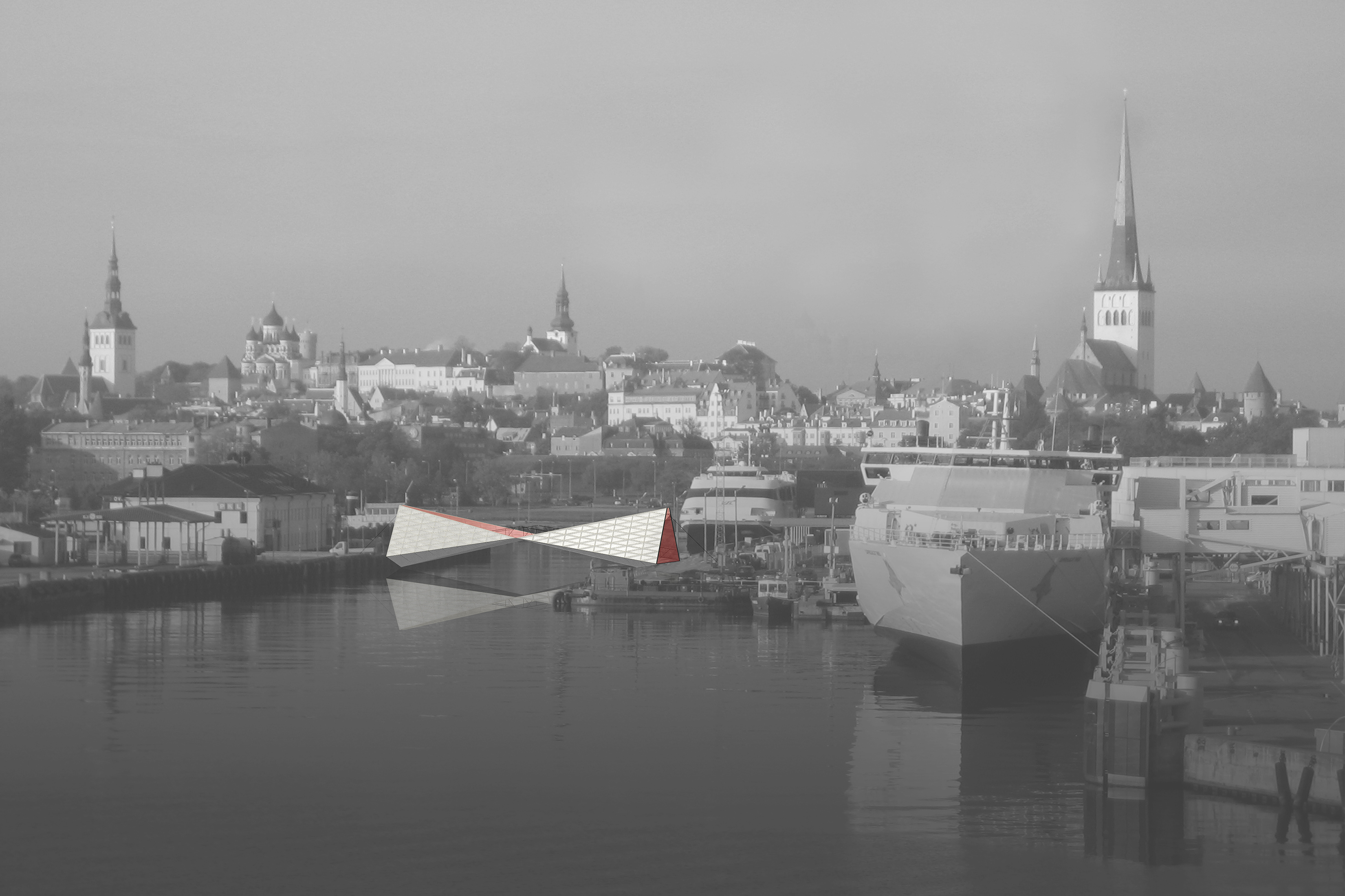 2017 Port of Tallinn pedestrian bridge