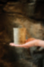 Handmade tumbler cup Wabi-Sabi, Rustic in hand
