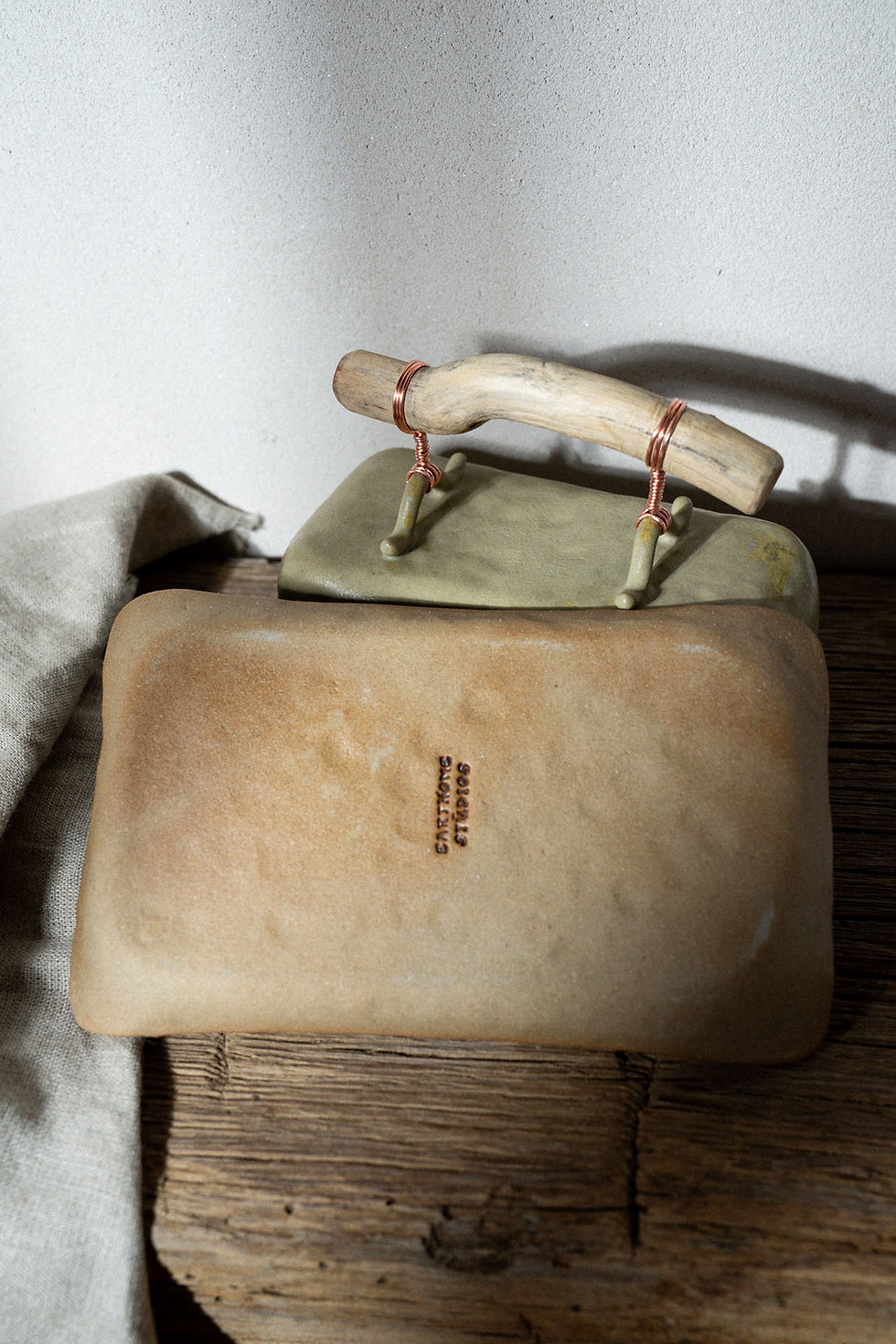 Thumbnail: 'Lived In' Butter Dish - Sabi Sage
