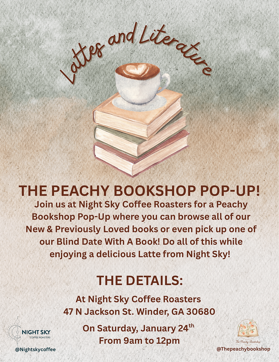 Books and Brews: The Peachy Book Shop!