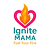 Ignite Mama fuel your fire logo. Reigniting your flame after becoming a mom.