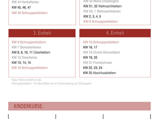 🧗 Unsere Kletterkurse starten wieder!