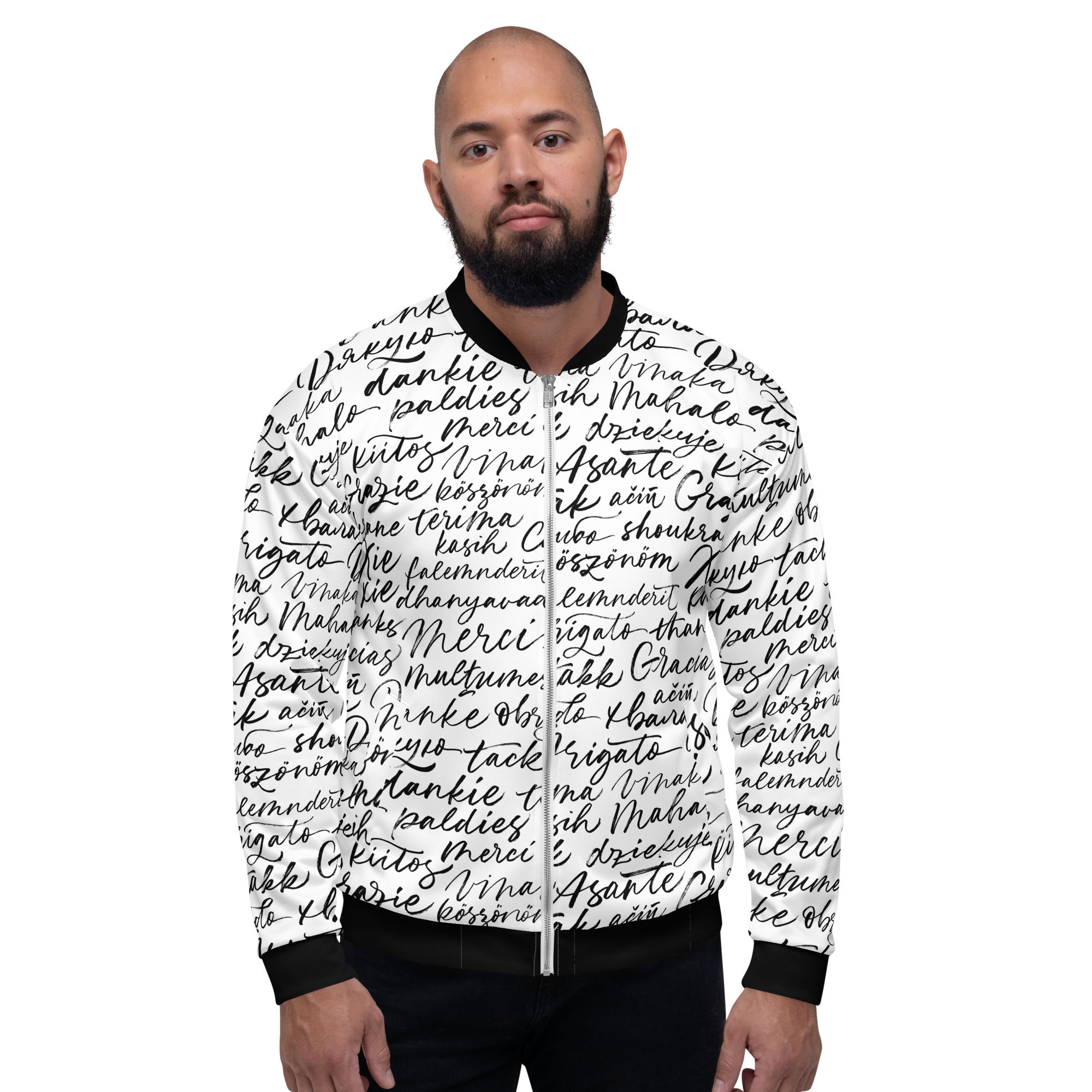 J-30 BLACK Bomber Jacket