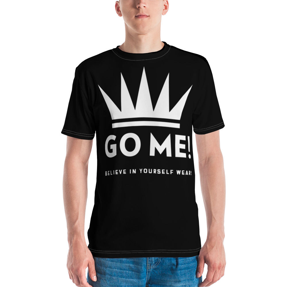 GO ME! CROWN! BLACK T-SHIRT