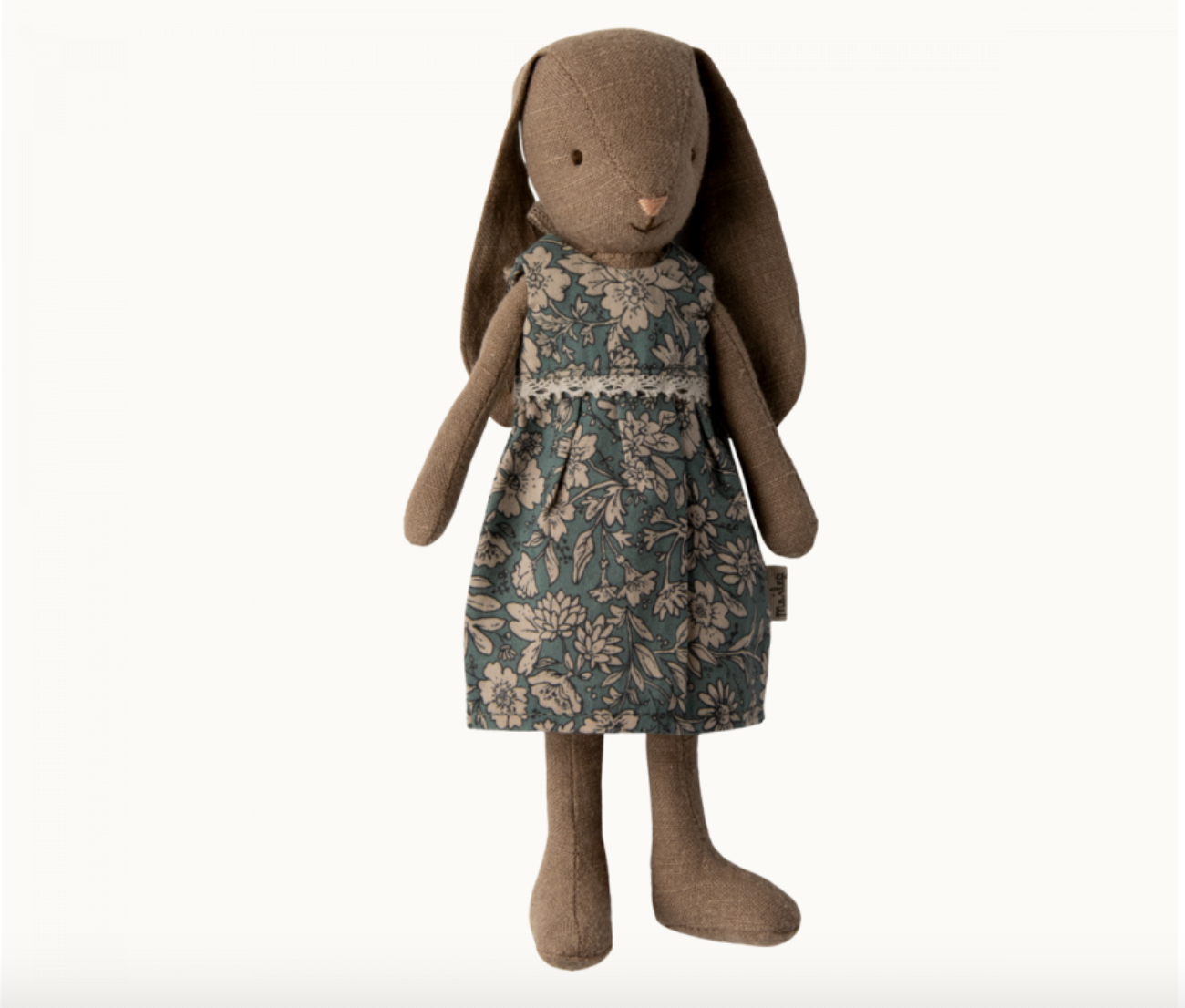 MAILEG BUNNY IN FLORAL DRESS & CASTLE