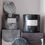 Thumbnail: SCENTED  CANDLE IN DARK GREY MARBLE  'TONGA'