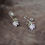 Thumbnail: LEAF ON HOOK EARINGS WITH TOURMALINE BERRIES