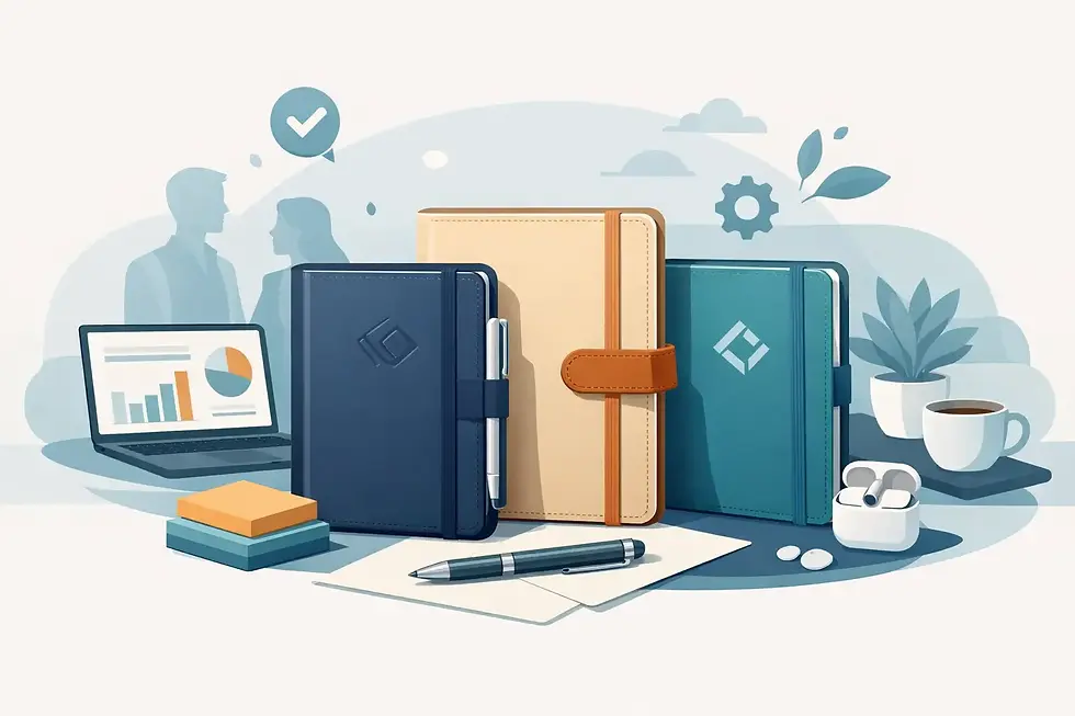Libretas corporativas personalizadas que sí funcionan