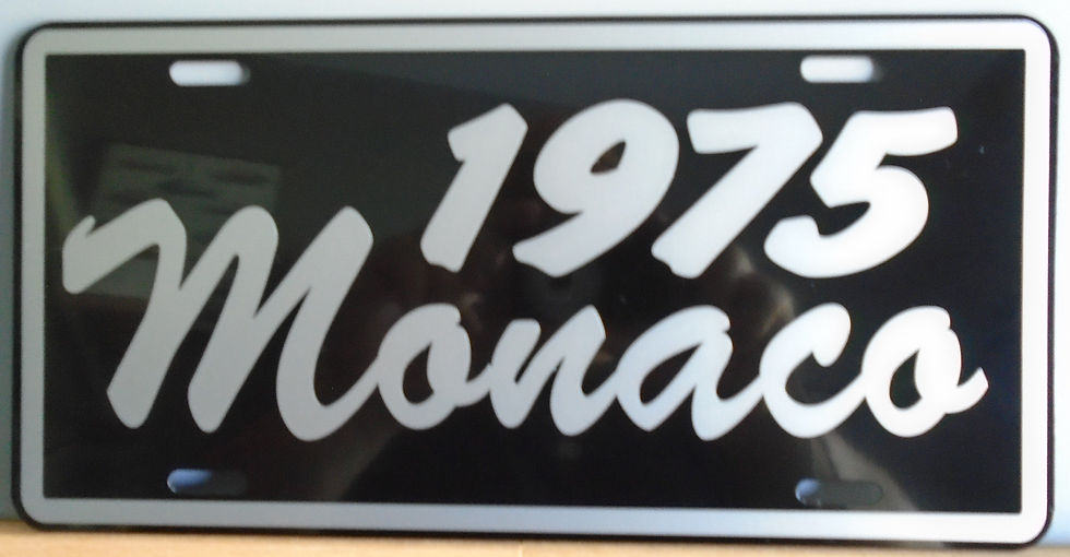 Thumbnail: Dodge MONACO  Year License Plate