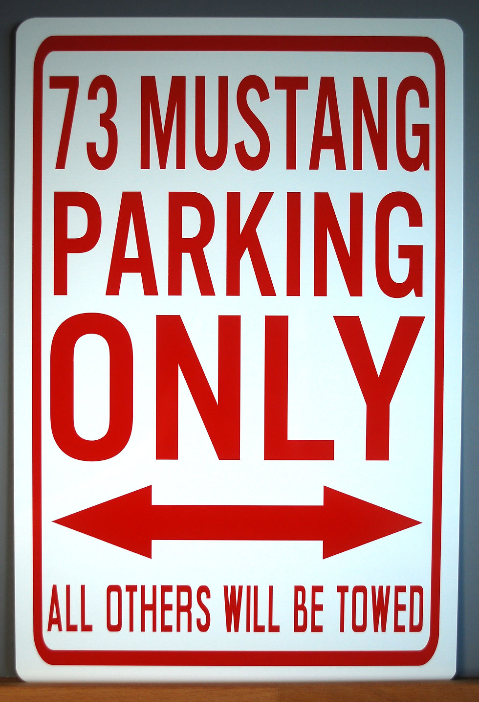 Thumbnail: Custom Year MUSTANG PARKING ONLY Metal Street Sign