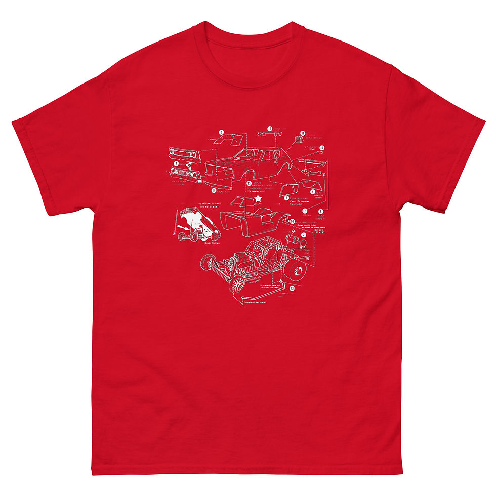 Thumbnail: GREMLIN FUNNY CAR MODEL KIT T-shirt by Race City Retro