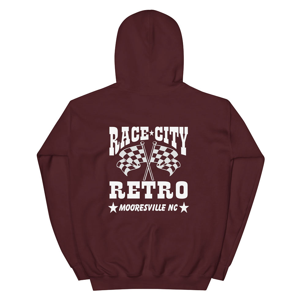Thumbnail: RACE CITY RETRO LOGO 2 sided HOODIE 