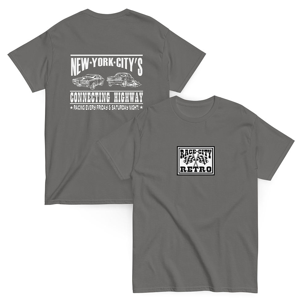 Thumbnail: NEW YORK CITY CONNECTING HIGHWAY TWO SIDED T SHIRT By Race City Retro