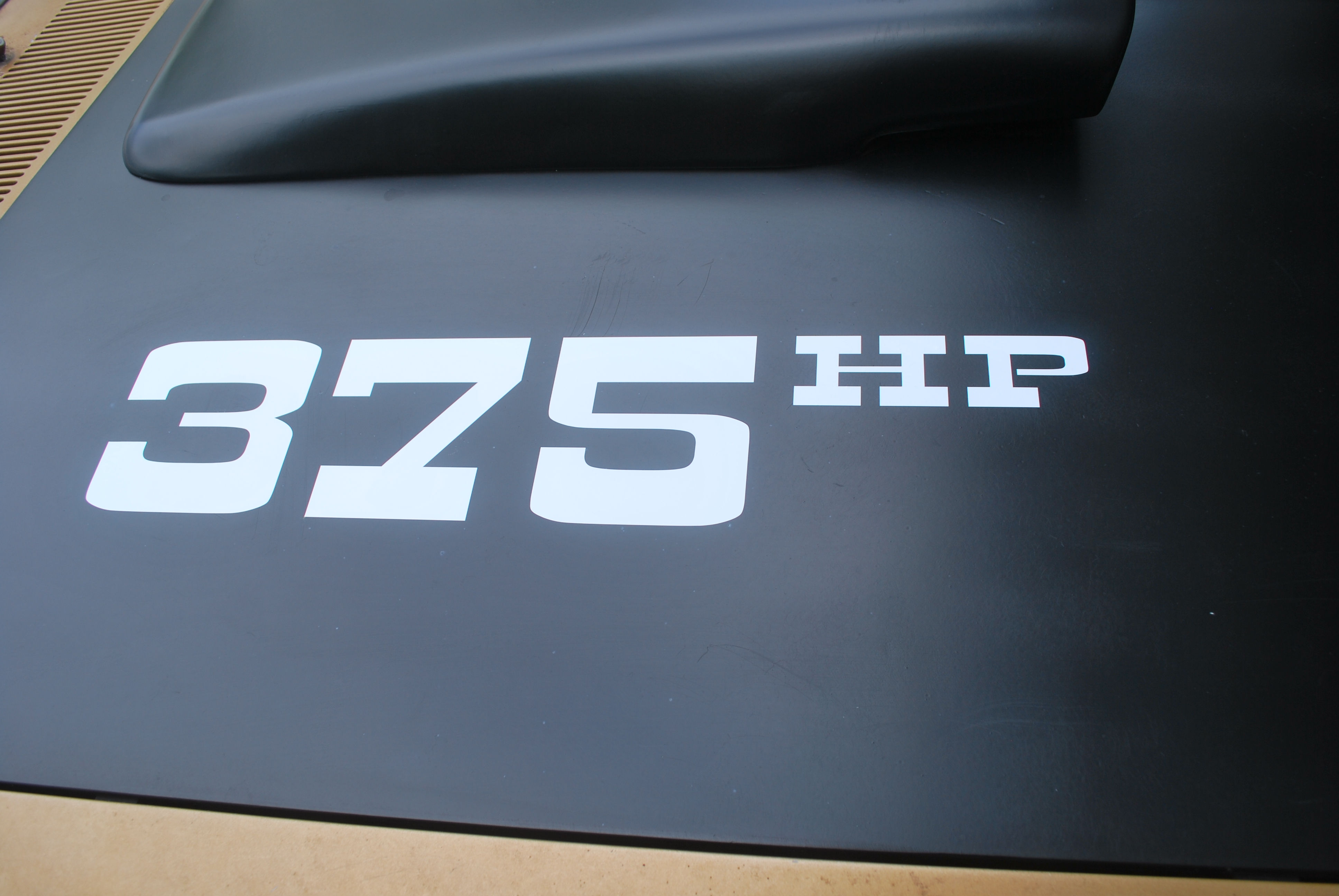 LARGE ENGINE HORSEPOWER CALLOUT DECALS "Gunslinger" style