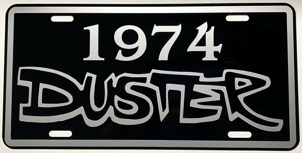 Thumbnail: DUSTER YEAR License Plate PLYMOUTH