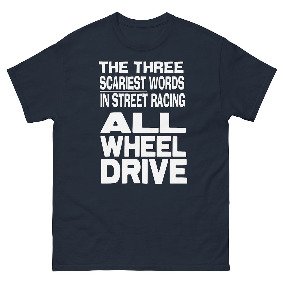 Thumbnail: ALL WHEEL DRIVE Racers T-shirt by Race City Retro