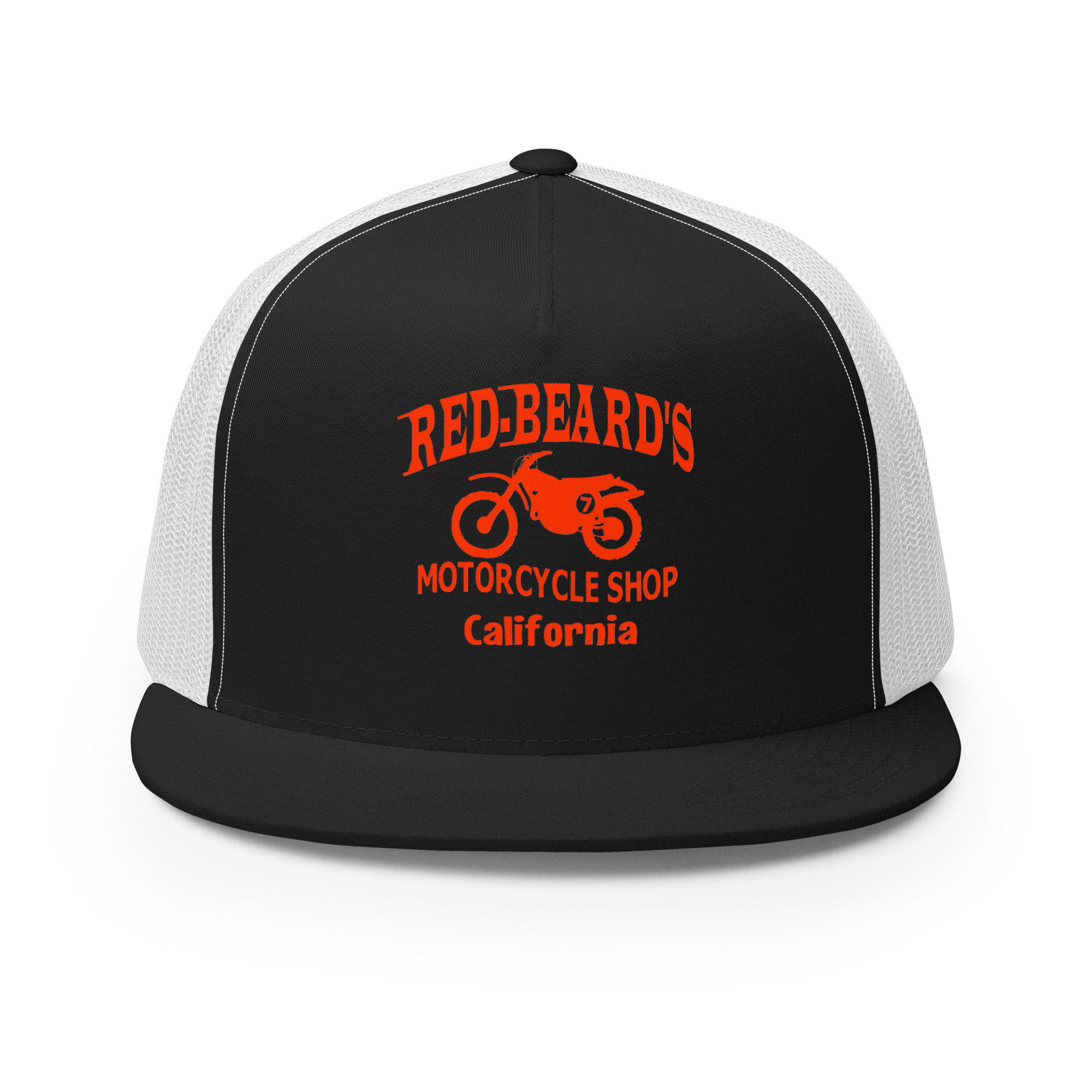 RED BEARDS MOTORCYCLE SHOP TRUCKER HAT CAP