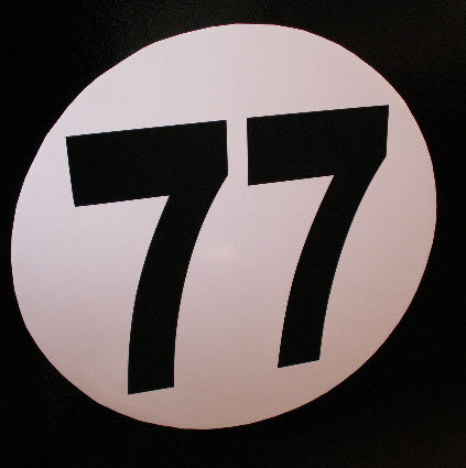 Thumbnail: RALLY NUMBERS MAGNETIC SET OF THREE BOLD FONT