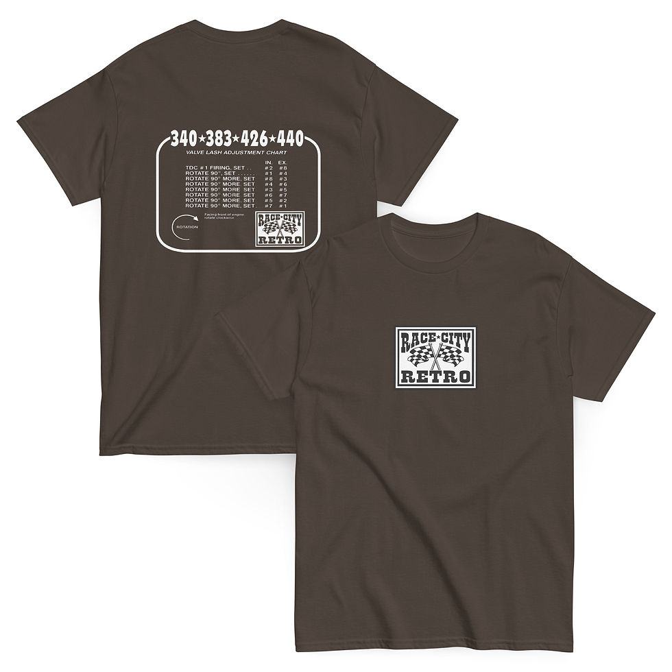 Thumbnail: VALVE LASH 340 383 426 440 TWO SIDED T SHIRT By Race City Retro