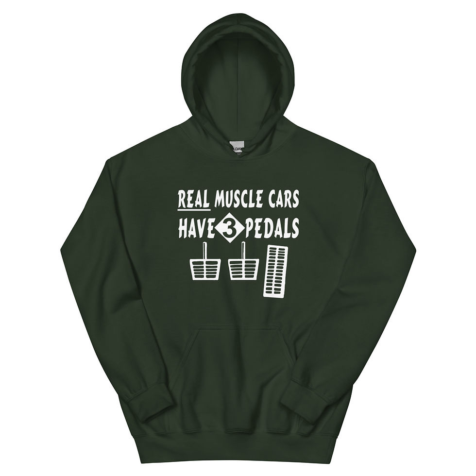 Thumbnail: REAL MUSCLE CARS HAVE 3 PEDALS HOODIE