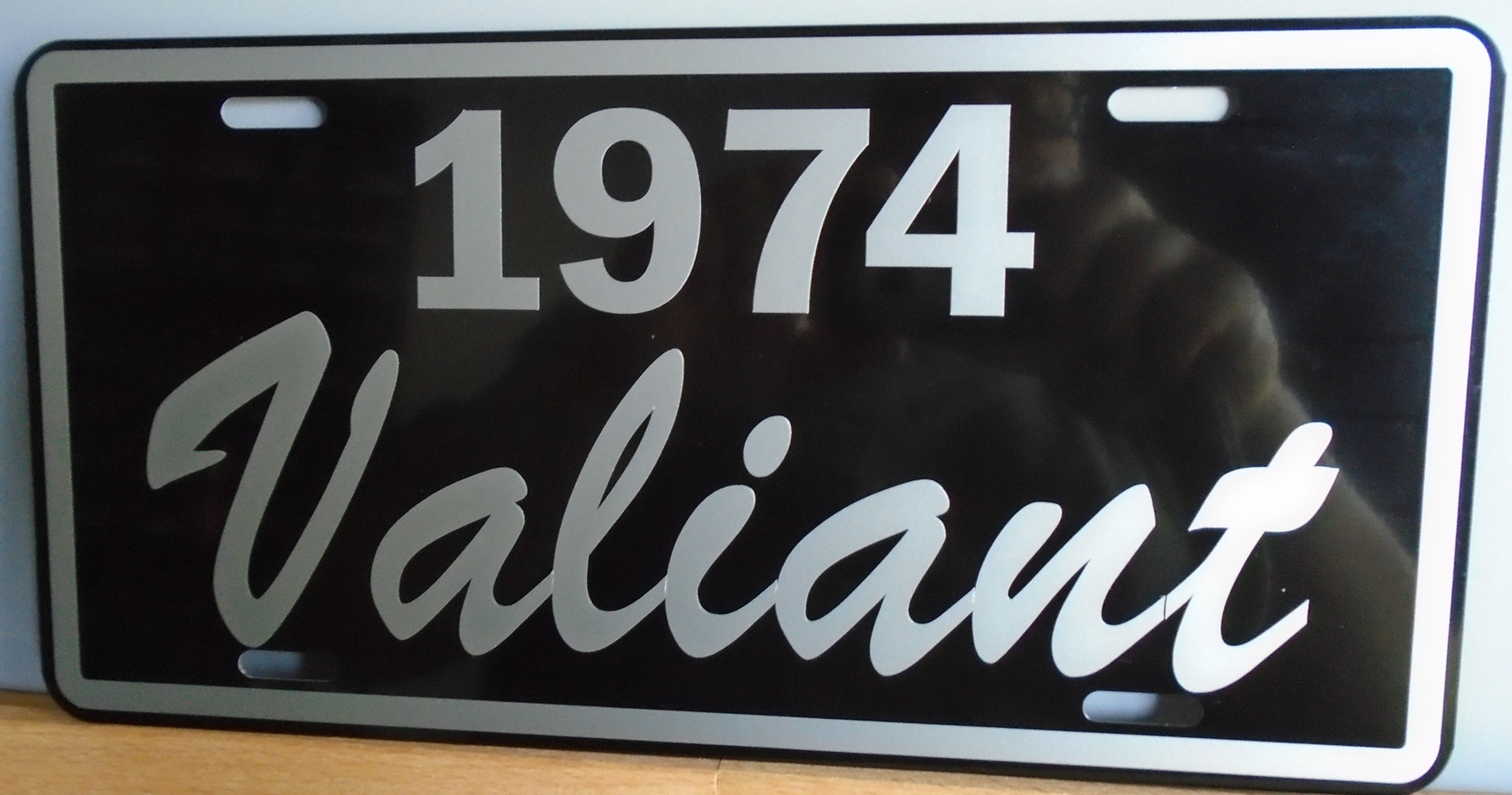 PLYMOUTH VALIANT YEAR License Plate