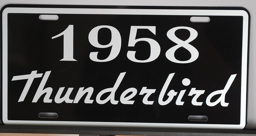 Thumbnail: THUNDERBIRD YEAR License Plate