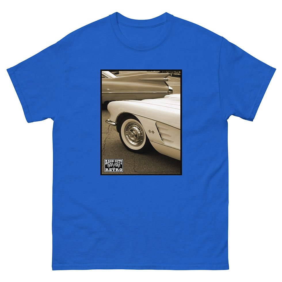 Thumbnail: FINS & FLAGS T-shirt by Race City Retro