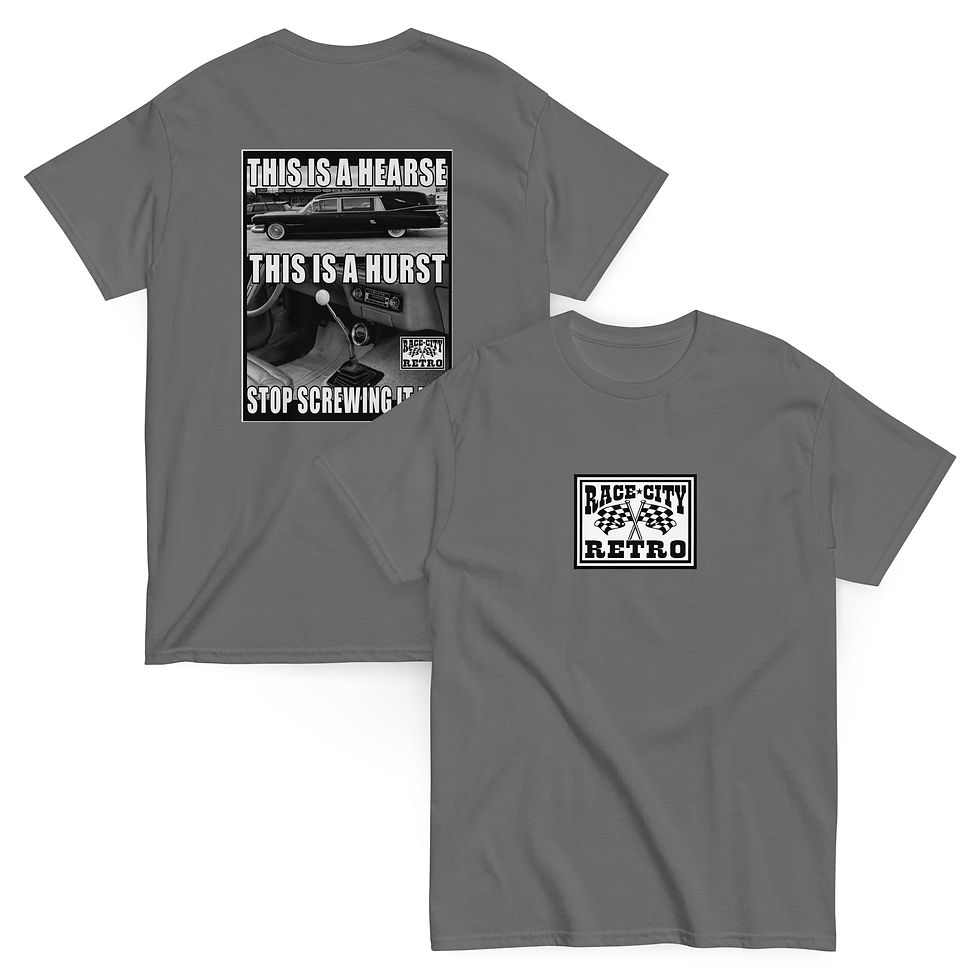 Thumbnail: HEARSE NOT HURST TWO SIDED T SHIRT By Race City Retro