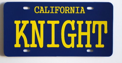 KNIGHT RIDER license plate | Race City Retro