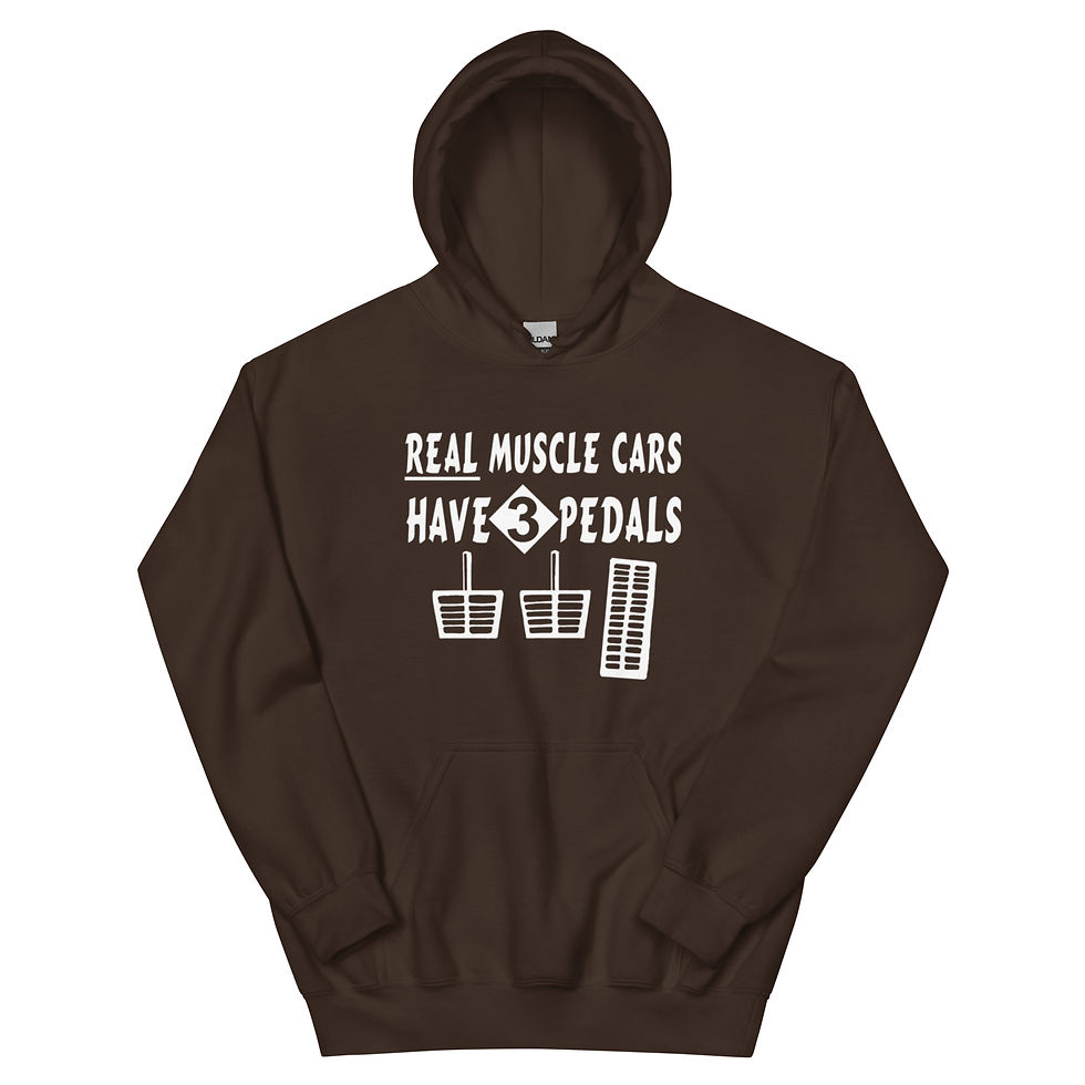 Thumbnail: REAL MUSCLE CARS HAVE 3 PEDALS HOODIE