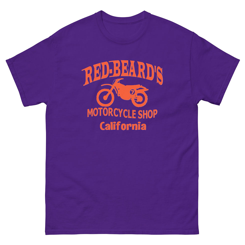 Thumbnail: RED BEARD'S MOTORCYCLE SHOP T-shirt by Race City Retro