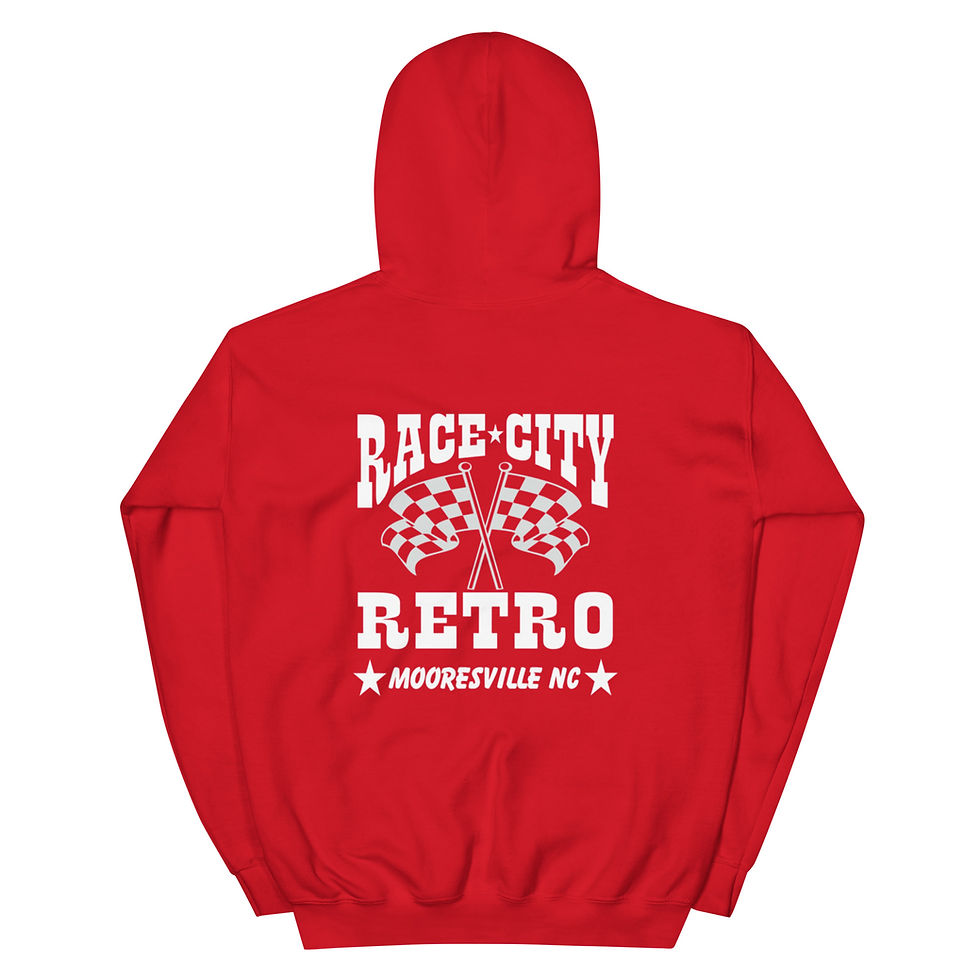 Thumbnail: RACE CITY RETRO LOGO 2 sided HOODIE 